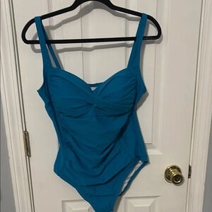 Blue One-Piece Swimsuit